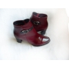 Skórzane szerokie botki tęgość H obcas 6 cm